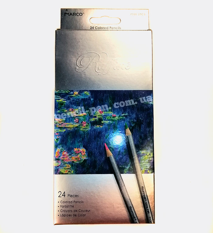 фото Набір кольорових олівців Raffine 24 кол. у картонній коробці 7100-2...