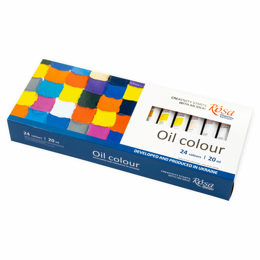 фото Набір олійних фарб 24 х 20мл, 131015 ROSA Studio