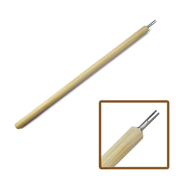 фото Инструмент для квилинга деревянная ручка с металлическим держателем, 12см QI-003 ВАОСТУДИЯ, Украина