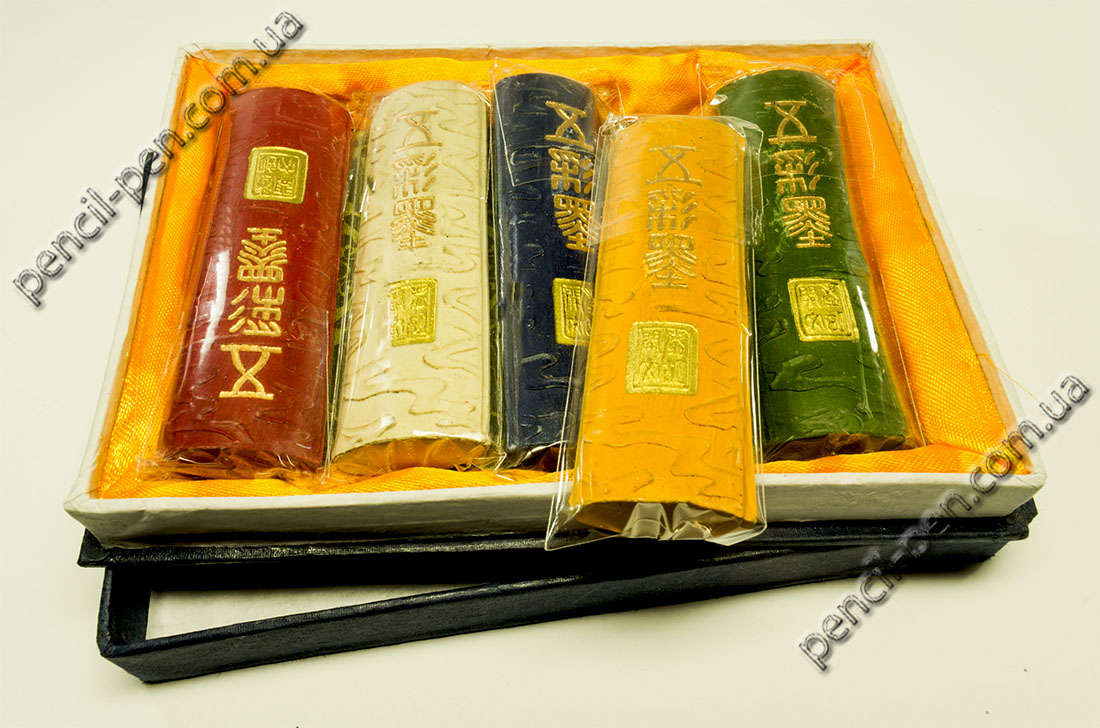фото Туш китайська суха, набір 5 кольорів (31г), 300012 D.K.ART & CRAFT