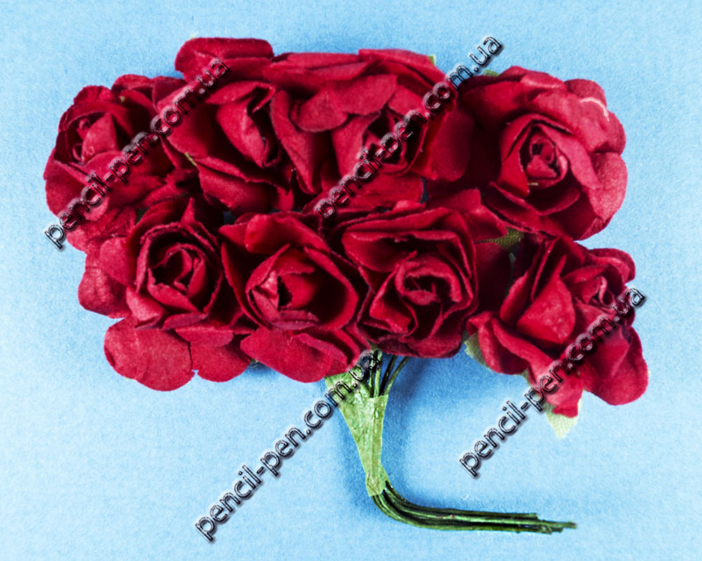 фото Набір паперових троянд 8шт.1х2,3 см HY0010018525-1 Китай