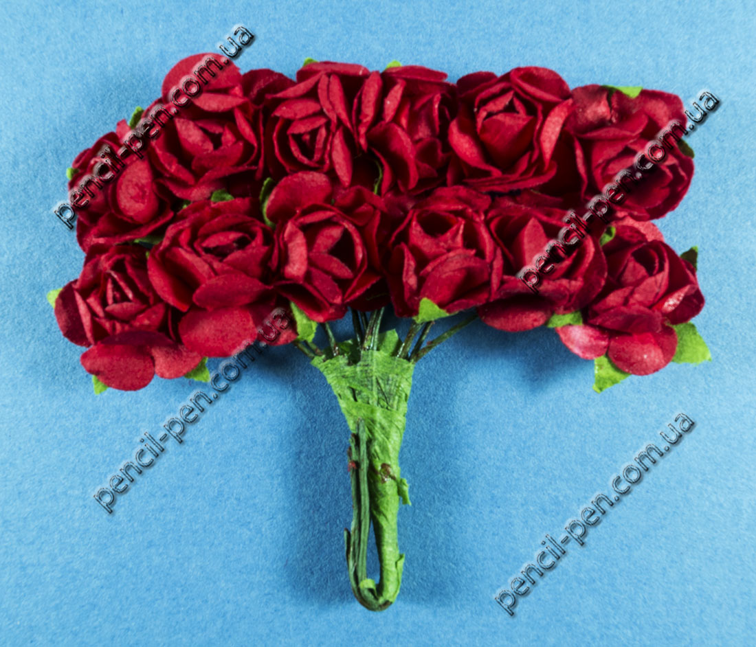 фото Набір паперових троянд, 12 шт., d:1,5 см HY0010018507-1 Китай