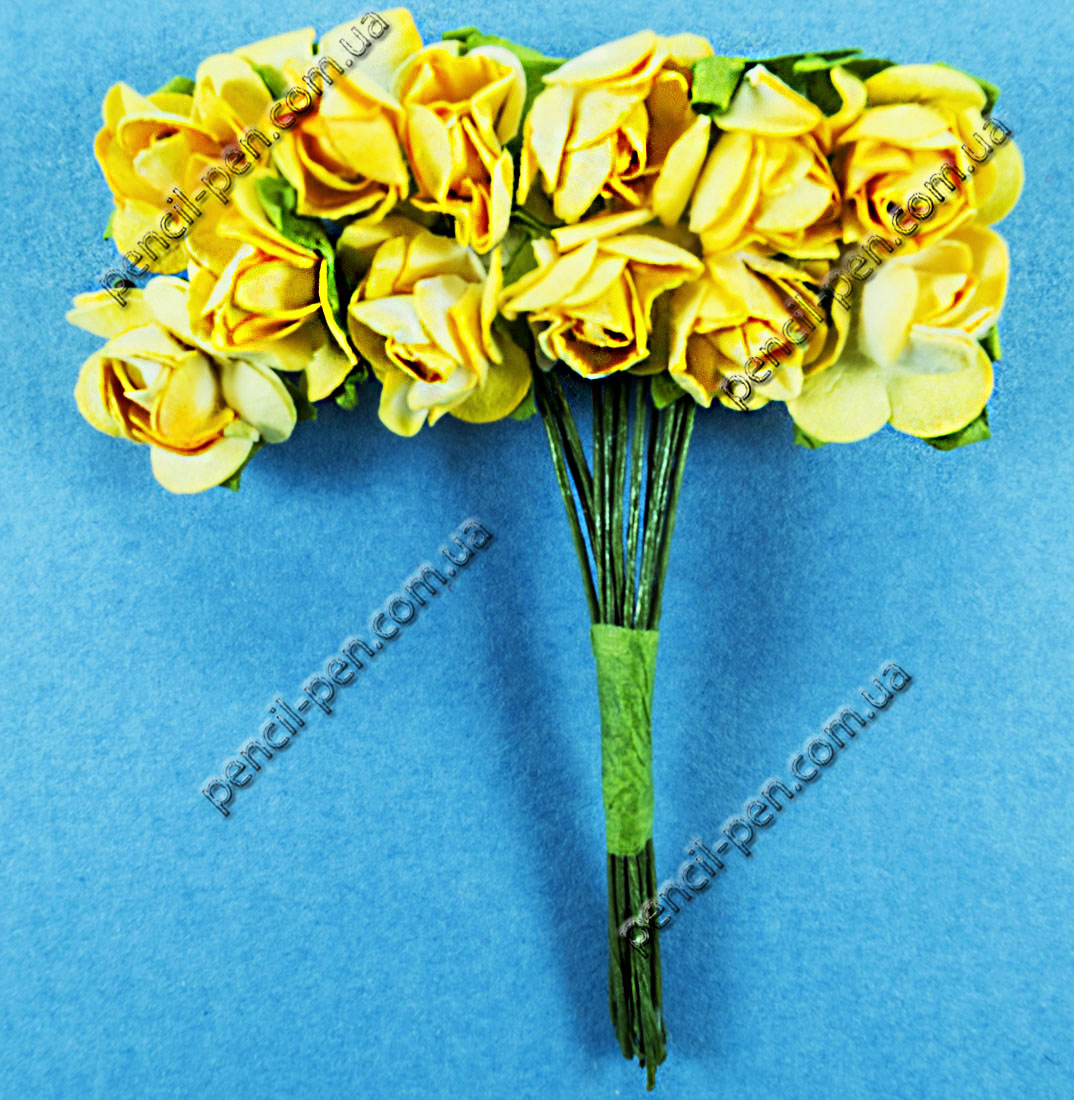 фото Набір паперових троянд, 12 шт. d:1,5см HY0010018506-1 Китай