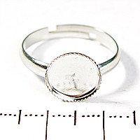 фото Основа для колец круглая d:6,5х12мм (Серебро) 985559 MARGO, Китай