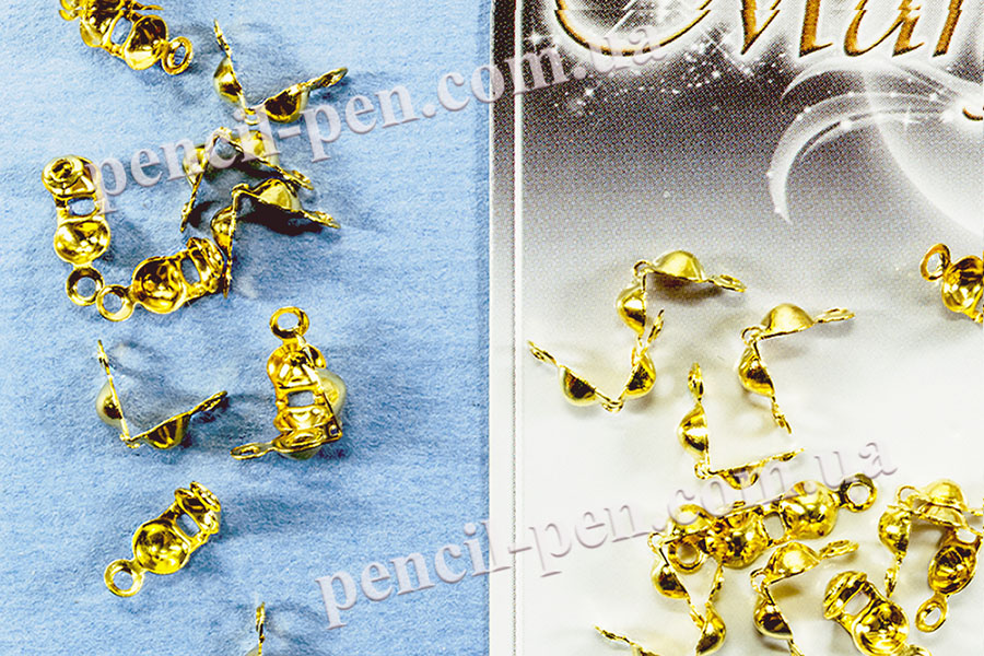 фото Зажим для узлов (Золото) 7х4 мм (20шт) 27190036 MARGO, Китай