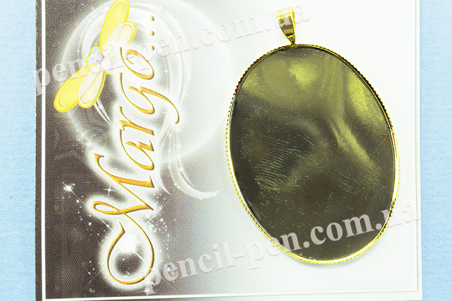 фото Основа для кулона 30х40мм (Золото) латунь 985574 MARGO, Китай