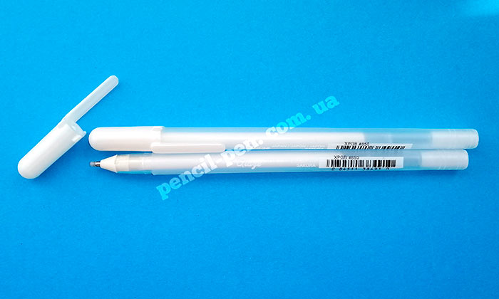 фото Ручка гелева GLAZE 3D-ROLLER Білий XPGB#850 Sakura d:0,7-1 мм.