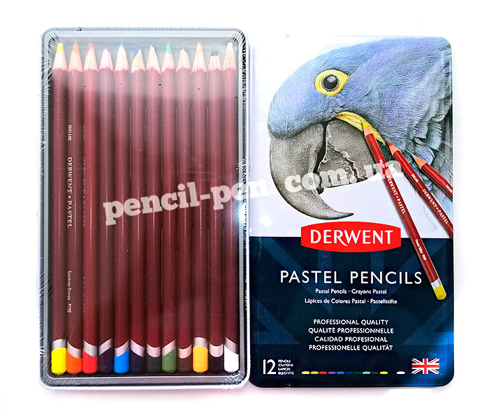 фото Набір пастельних олівців Pastel, 12 кол. мет.коробка 32991 Derwent ...