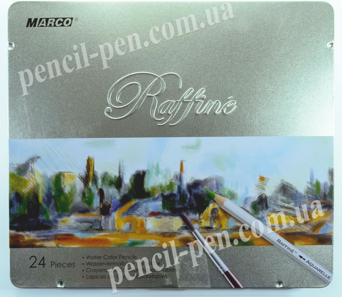 фото Набір акварельних олівців в залізній коробці, 24 кол. 7120-24TN MAR...