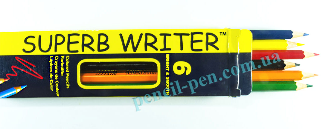 фото Набір кольорових олівців 6 кол. у картонній коробці 4100-6СВ MARCO