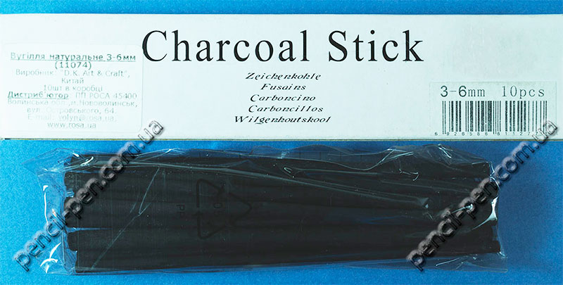 фото Уголь натуральный 3-6 мм (набор 10 шт) D.K.ART & CRAFT
