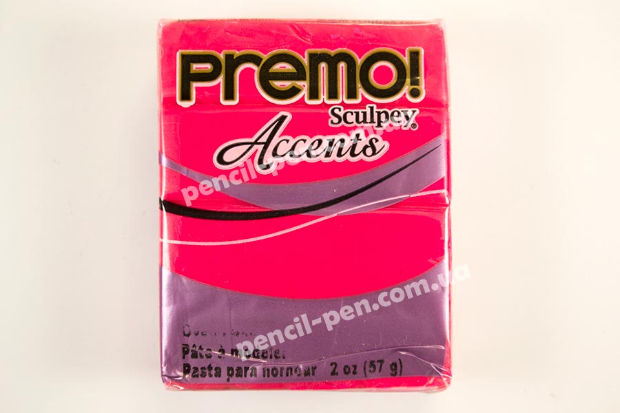 фото Пластика ФЛУОРЕСЦЕНТНА Premo Accents, Рожевий 50015503 POLYFORM 57г...